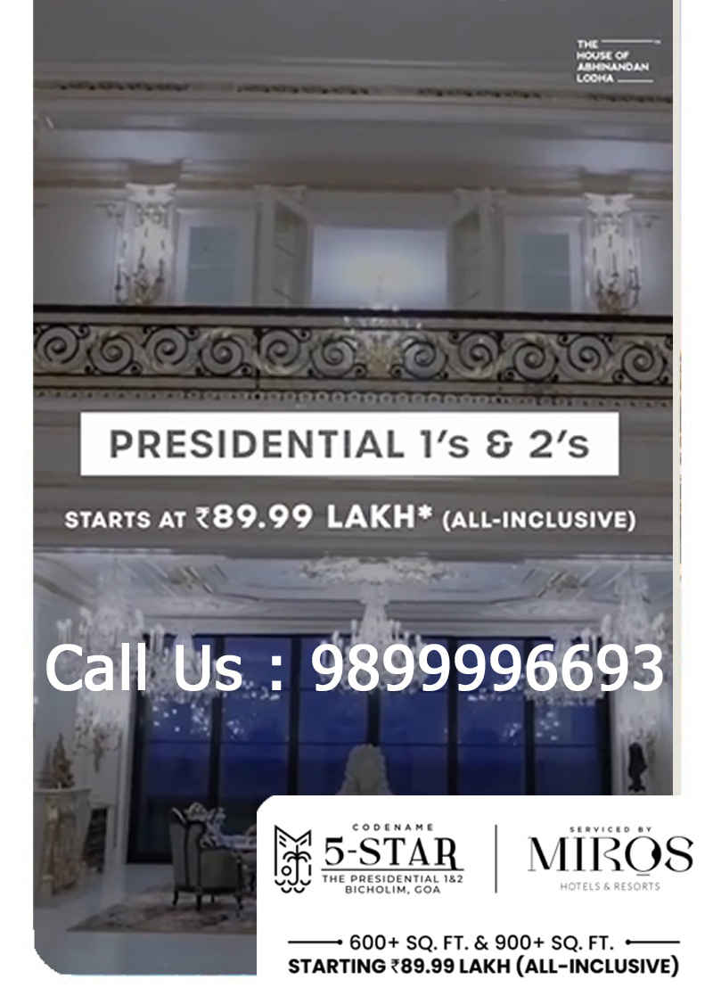 Goa's Golden Opportunity: HoABL Codename 5-Star Goa by The Abhinandan Lodha House - A Pre-Market Investment You Can't Ignore